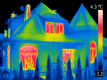 Termogram budynku o skomplikowanej geometrii