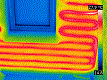 Termogram ogrzewania ciennego